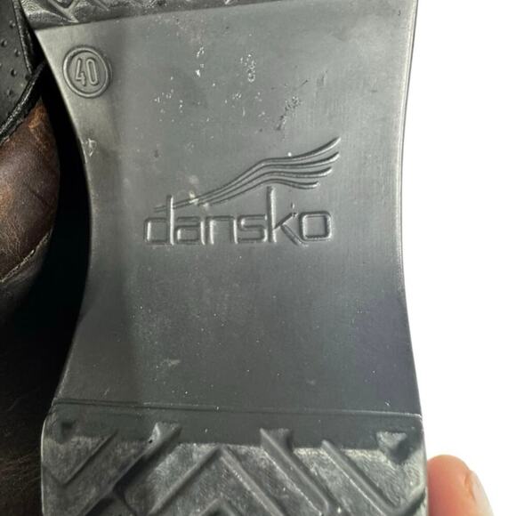 Dansko Professional Antique Oiled Brown Leather Clog Size 9.5 - Picture 10 of 12